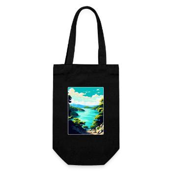 Mljet Kroatien Vintage Reiseposter WPA Souvenir - Geschenkbeutel für Flaschen - Schwarz - Vorne