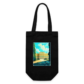 Schonbrunn Palace Austria Vintage Travel Poster - Gift Bag for Bottles - black - Front