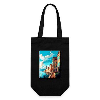 Bayonne France Affiche de voyage vintage Souvenir WPA - Sac à bouteille - noir - Devant