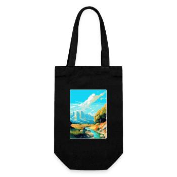 Paklenica Kroatien Vintage Reiseplakat Souvenir - Geschenkbeutel für Flaschen - Schwarz - Vorne