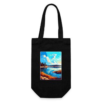 Warta Mouth Poland Vintage Travel Poster Souvenir - Gift Bag for Bottles - black - Front