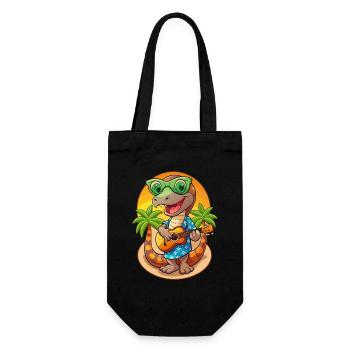Drôle Serpent Dessin Animé Plage D’été Lunettes De Soleil Guitare - Sac à bouteille - noir - Devant