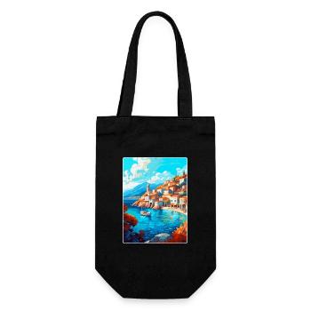 Hydra Grèce Vintage Voyage Poster WPA Souvenir - Sac à bouteille - noir - Devant