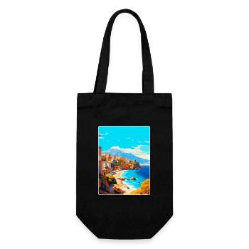 Crète Grèce Affiche de voyage vintage WPA Souvenir - Sac à bouteille - noir - Devant