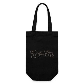 Berlin German Capital lettering - Gift Bag for Bottles - black - Front