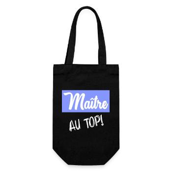 MASTER. MASTER. THANK YOU - Gift Bag for Bottles - black - Front