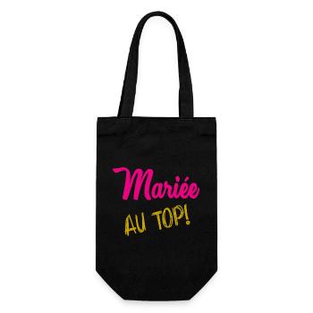 I CAN'T I'M MARRIED - Gift Bag for Bottles - black - Front