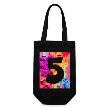 NON. 5 NUMÉRO 5 COLORÉ 5E ANNIVERSAIRE - Sac à bouteille - noir - Devant