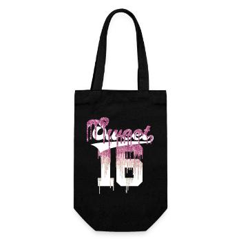 SWEET 16 FINALLY 16. GEBURTSTAG - Geschenkbeutel für Flaschen - Schwarz - Vorne