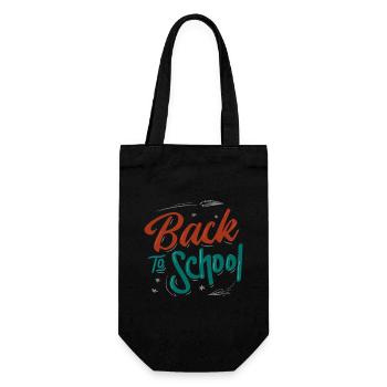 Back to school - Gift Bag for Bottles - black - Front