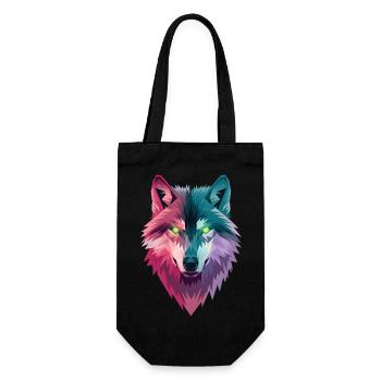 Spirit Wolf - Gift Bag for Bottles - black - Front