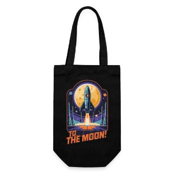 To The Moon - Gift Bag for Bottles - black - Front