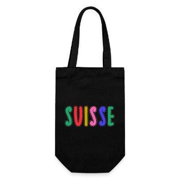 SUISSE. PAYS - Sac à bouteille - noir - Devant