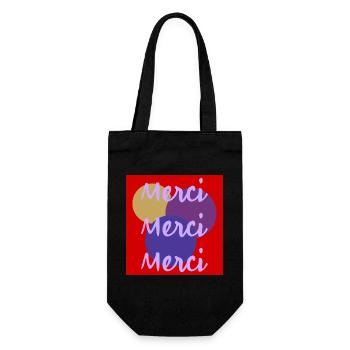 THANK YOU. MISTRESS. MASTER. THANK YOU MISTRESS - Gift Bag for Bottles - black - Front