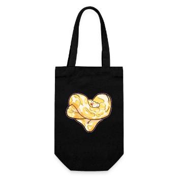 Neugierige Python Dschungelbewohner - Geschenkbeutel für Flaschen - Schwarz - Vorne