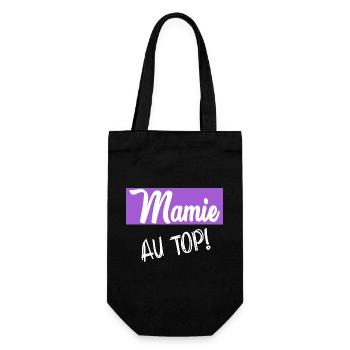OMA. MUTTERTAG. ALLES GUTE ZUM GEBURTSTAG OMA. ICH LIEBE DICH - Geschenkbeutel für Flaschen - Schwarz - Vorne