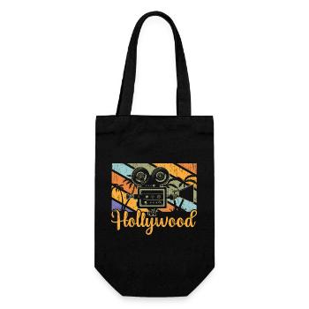 Hollywood Camera Vintage - Geschenkbeutel für Flaschen - Schwarz - Vorne
