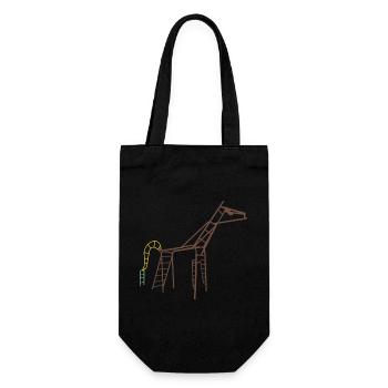 Gdansker Pferd - Geschenkbeutel für Flaschen - Schwarz - Vorne