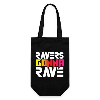 Ravers Gonna Rave - Geschenkbeutel für Flaschen - Schwarz - Vorne
