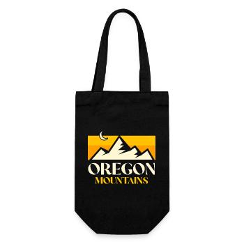 Oregon Mountain USA Staat Amerika Reisen Oregonian - Geschenkbeutel für Flaschen - Schwarz - Vorne