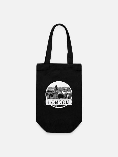 London City - Geschenkbeutel für Flaschen - Schwarz