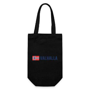 walhalla Wikinger Norwegen Odin - Geschenkbeutel für Flaschen - Schwarz - Vorne