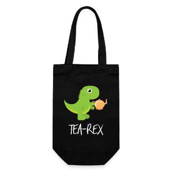Tee - Geschenkbeutel für Flaschen - Schwarz - Vorne