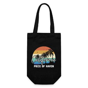 California Piece Of Haven USA Staat Amerika kalifo - Geschenkbeutel für Flaschen - Schwarz - Vorne
