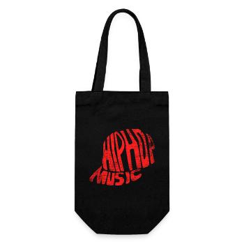 Grooviger Hip Hop Freestyle Battle - Geschenkbeutel für Flaschen - Schwarz - Vorne