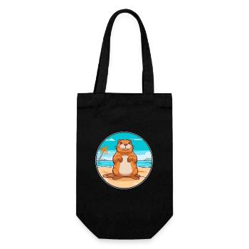Gopher Aquarell Cartoon Kawaii Clipart Tier - Geschenkbeutel für Flaschen - Schwarz - Vorne
