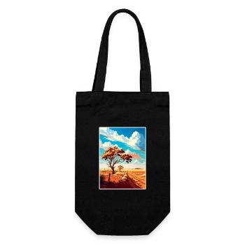 Outback Au Australien Vintage Reiseposter WPA Kunst - Geschenkbeutel für Flaschen - Schwarz - Vorne