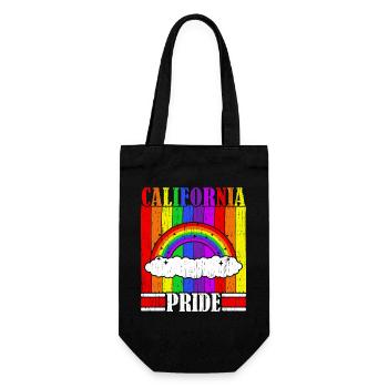 Kalifornien Stolz USA Amerika Kalifornisch LGBTQ - Geschenkbeutel für Flaschen - Schwarz - Vorne
