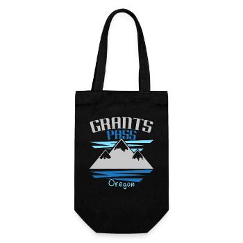 Grants Pass Oregon USA Staat Amerika Oregonian - Geschenkbeutel für Flaschen - Schwarz - Vorne