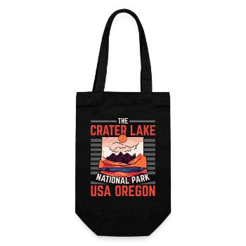 Der Crater Lake National Park USA Oregon Oregonian - Geschenkbeutel für Flaschen - Schwarz - Vorne