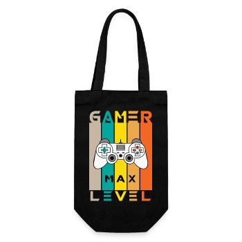 Gaming Videogame Videospiel Computerspiel Design - Geschenkbeutel für Flaschen - Schwarz - Vorne