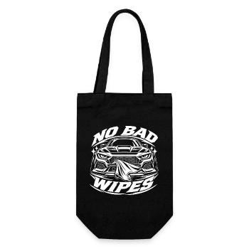 No Bad Wipes Auto Grafik - Geschenkbeutel für Flaschen - Schwarz - Vorne