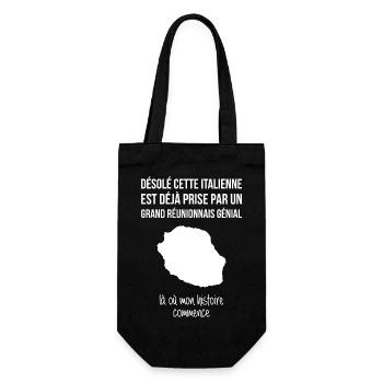 Entschuldigung, dieses Italienische ist schon von einer Gr... - Geschenkbeutel für Flaschen - Schwarz - Vorne