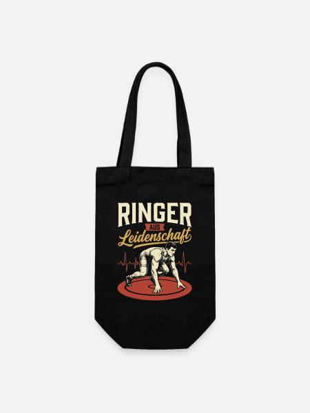 Ringer Leidenschaft Kraft - Geschenkbeutel für Flaschen - Schwarz