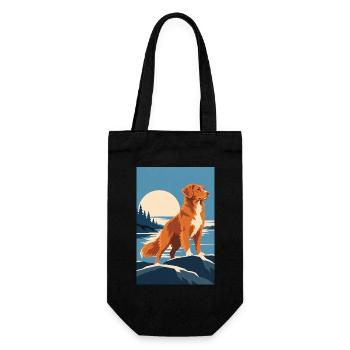 Nova Scotia Retriever - Geschenkbeutel für Flaschen - Schwarz - Vorne