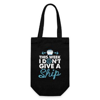 Kreuzfahrtschiff Kreuzfahrt - Geschenkbeutel für Flaschen - Schwarz - Vorne