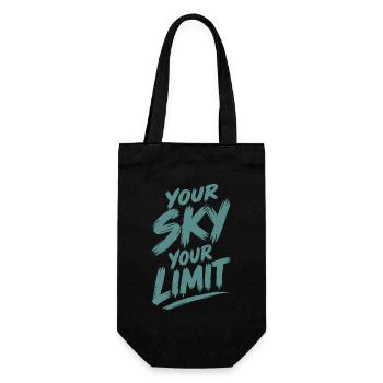Your Sky Your Limit - Geschenkbeutel für Flaschen - Schwarz - Vorne