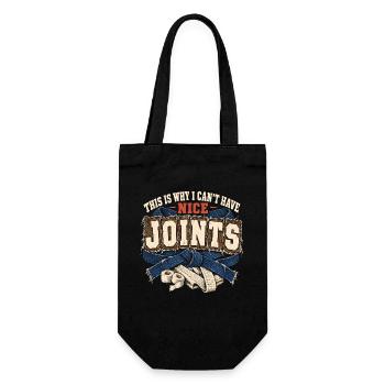 Brazilian Jiu Jitsu BJJ I Cant Have Nice Joints - Geschenkbeutel für Flaschen - Schwarz - Vorne