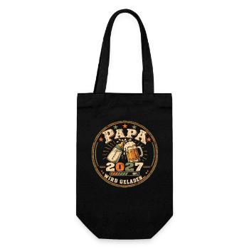 Bald Papa 2027 Baby Bottle and Jug - Geschenkbeutel für Flaschen - Schwarz - Vorne