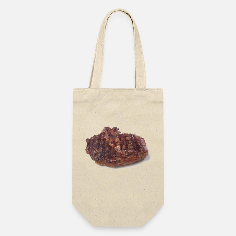 Steak - Geschenkbeutel für Flaschen - Natur