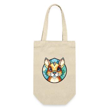 Chipmunk bunte Aquarell-Tierillustration - Geschenkbeutel für Flaschen - Natur - Vorne