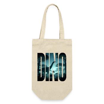 Dino - Geschenkbeutel für Flaschen - Natur - Vorne