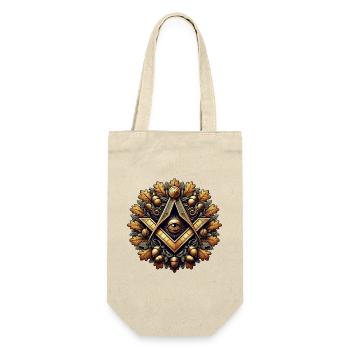 Masonic Logo - Gift Bag for Bottles - nature - Front