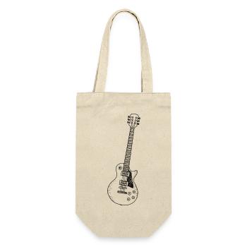 Guitare - Les Paul - Musique - Rétro - Sac à bouteille - nature - Devant