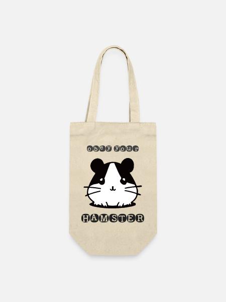 Obey your Hamster - Geschenkbeutel für Flaschen - Natur