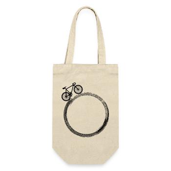 Cycling Bike Bicycle Sport Cycling Biker Cycling - Gift Bag for Bottles - nature - Front